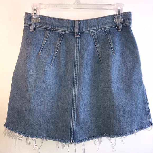 Free People Cosmico Flirt Denim Mini Skirt Size 27 - Picture 5 of 12